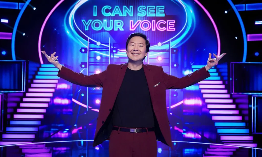 Host of I can see your voice audition on stage