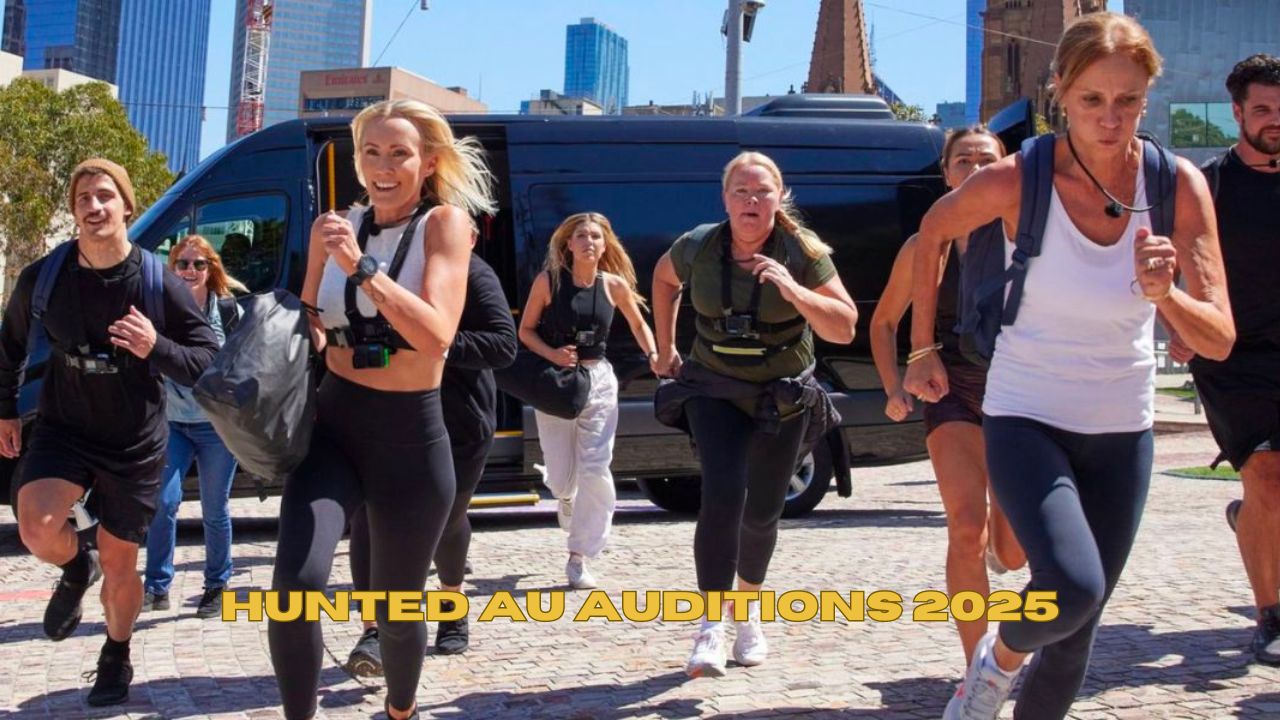 contestants in action on hunted au